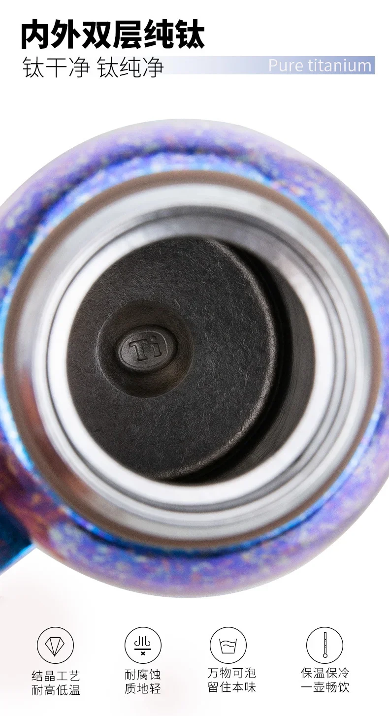 Pure Titanium Insulated Travel Bottle detail 9