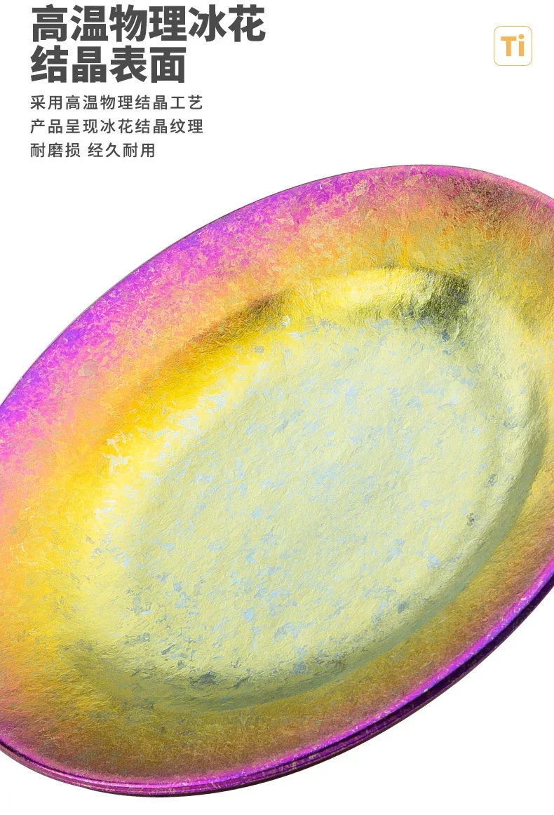 Pure Titanium Double-Wall Salad & Pasta Plate detail 6