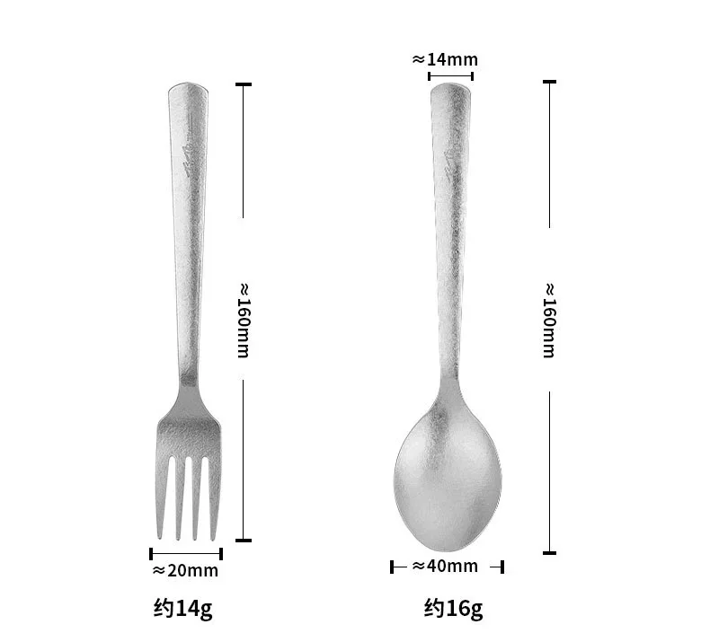 Pure Titanium Cutlery Set detail 10