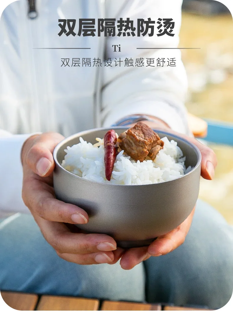 Double-Wall Pure Titanium Insulated Bowl detail 6