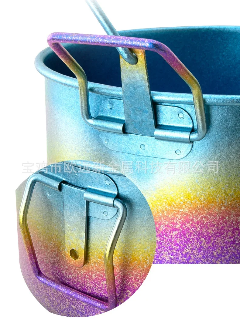 Pure Titanium 2.5L Camping Pot with Steamer Insert detail 6