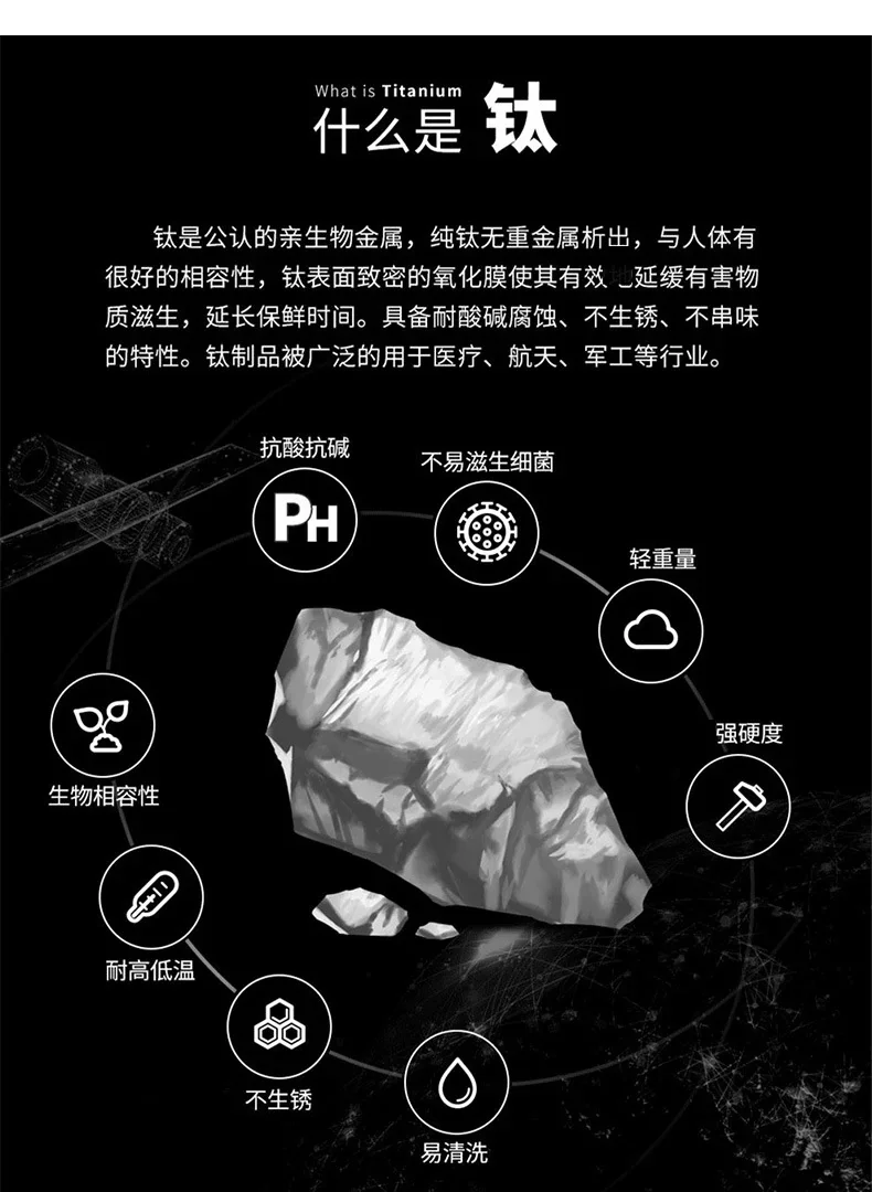 Pure Titanium Camping Cutlery Set detail 3