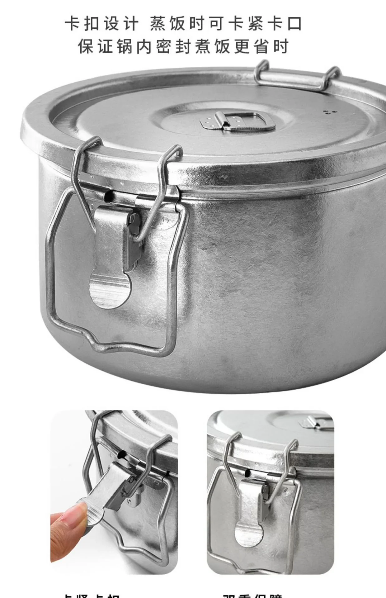 Pure Titanium Micro-Pressure Camping Pot detail 10
