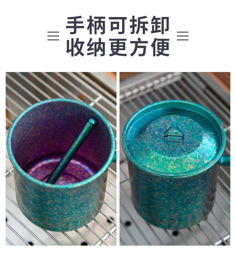 Pure Titanium Camping Kettle & Teacup Set detail 10