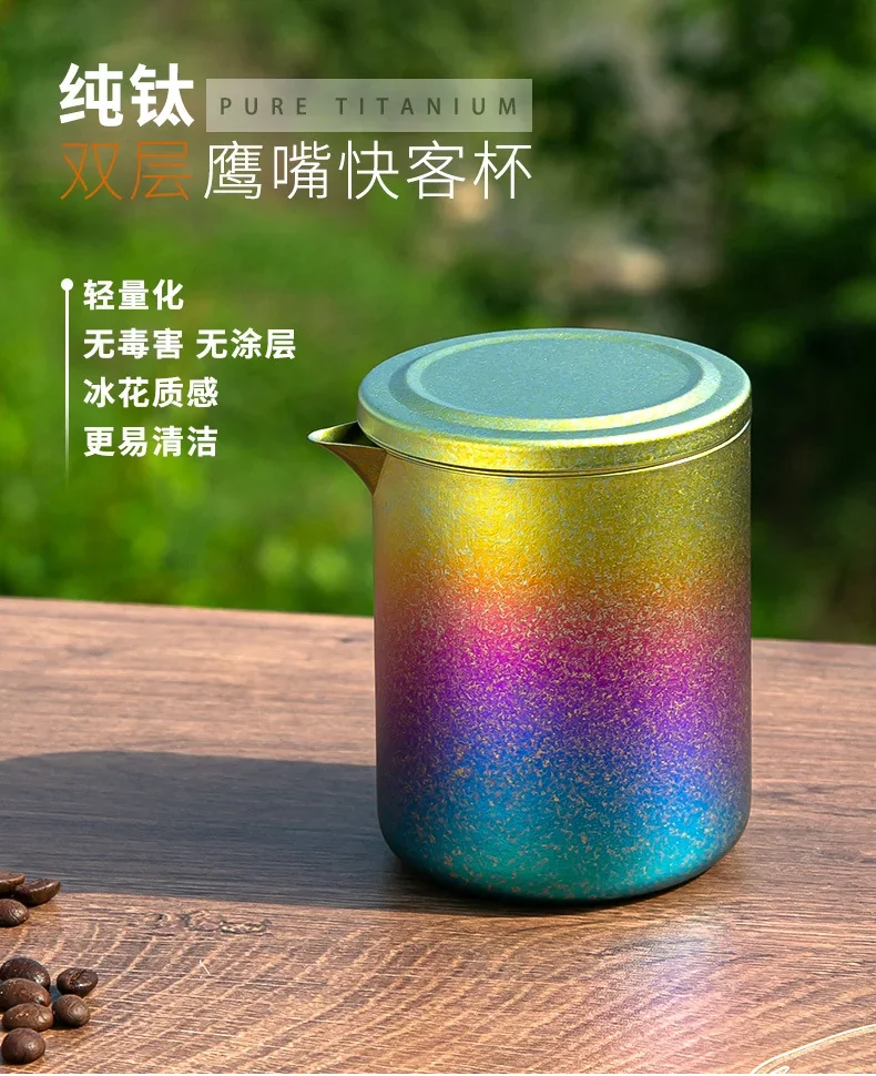 Pure Titanium Portable Gongfu Tea Set detail 1