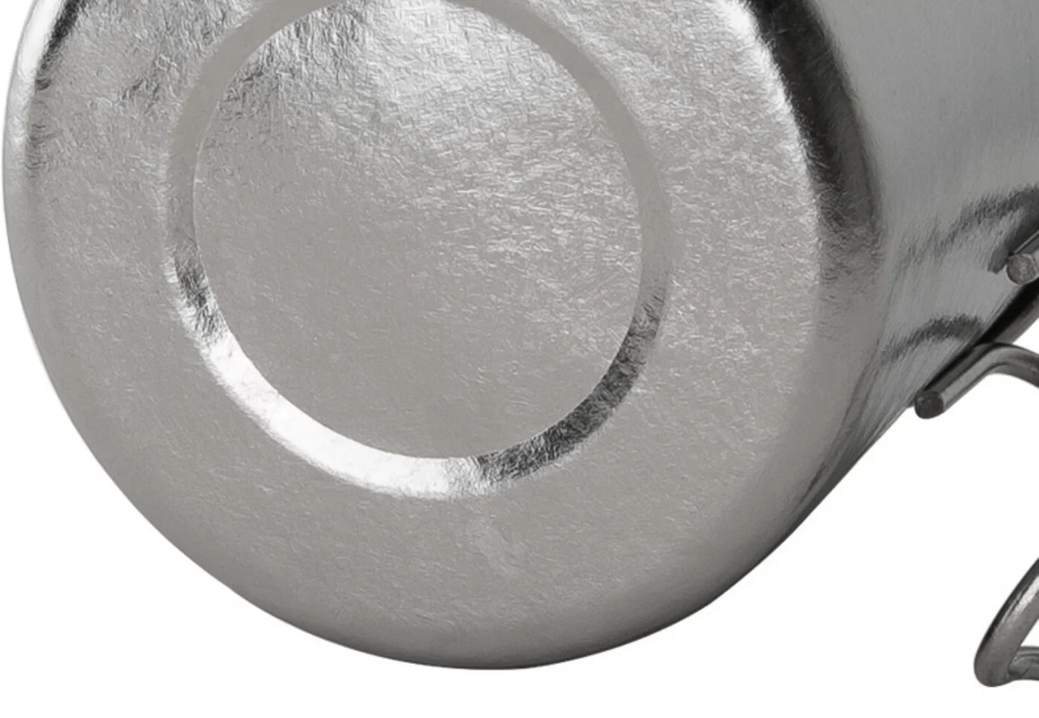 Pure Titanium Single-Wall Camping Cup with Fixed Handle detail 9