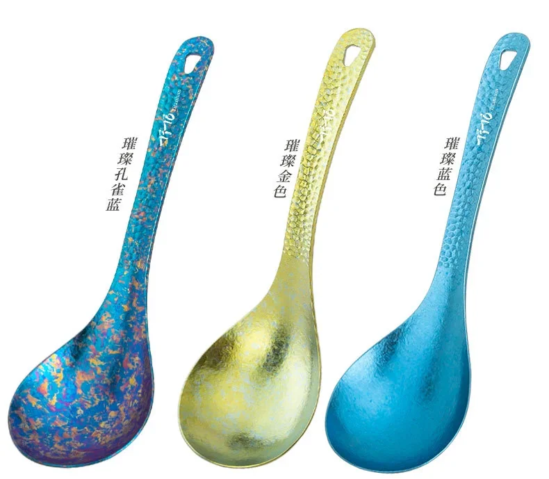 Pure Titanium Long-Handled Soup Spoon detail 9