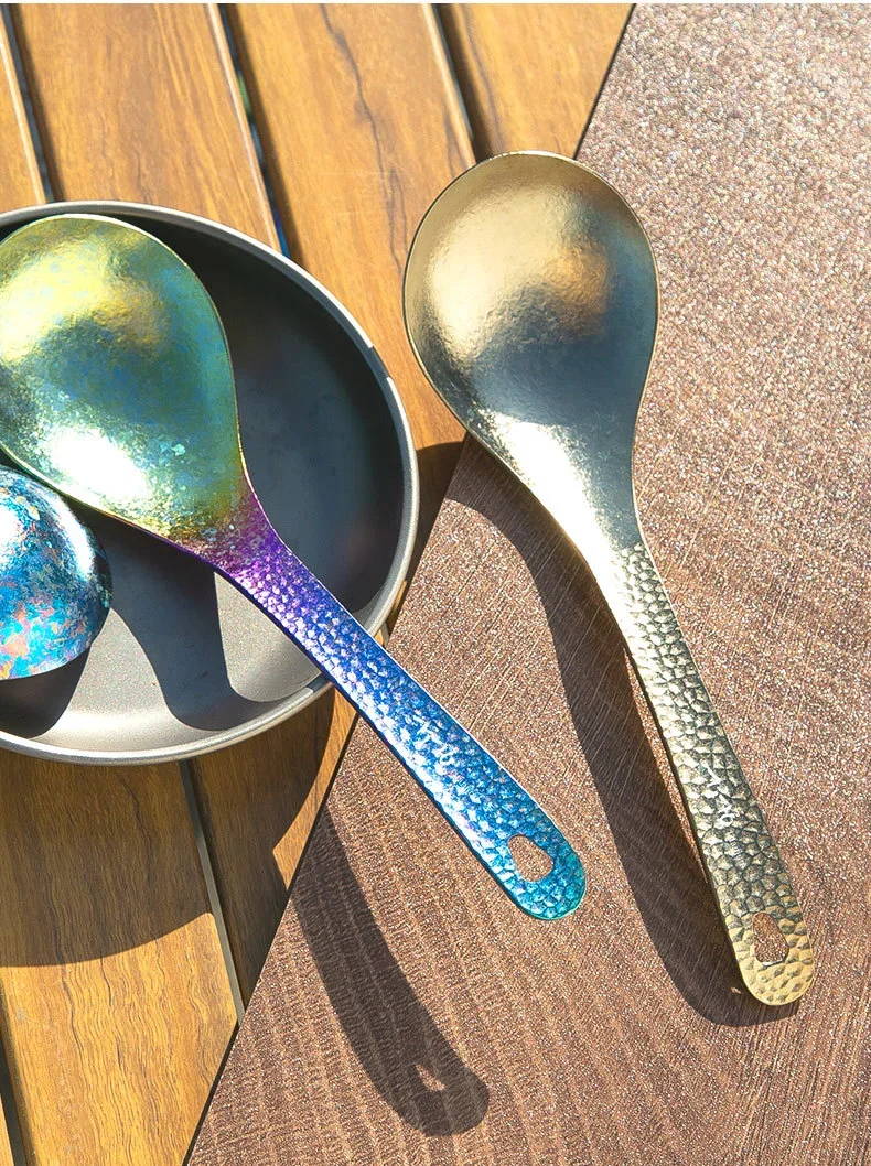 Pure Titanium Long-Handled Soup Spoon detail 11