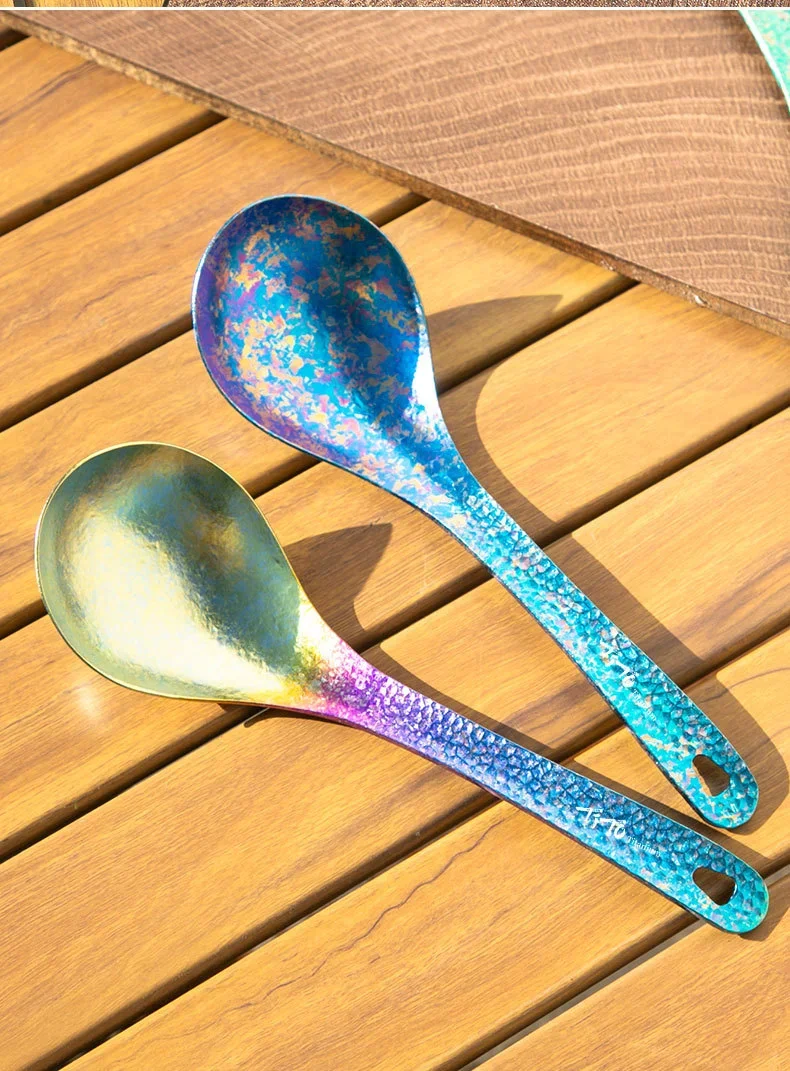 Pure Titanium Long-Handled Soup Spoon detail 12