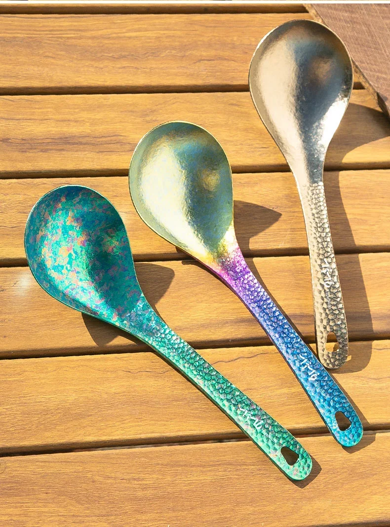 Pure Titanium Long-Handled Soup Spoon detail 13