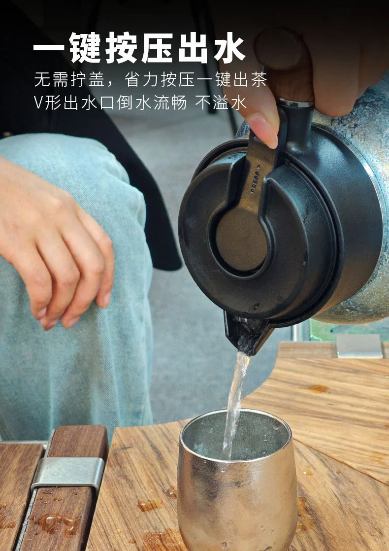 Pure Titanium Smart Temperature Display Tea Pot detail 9