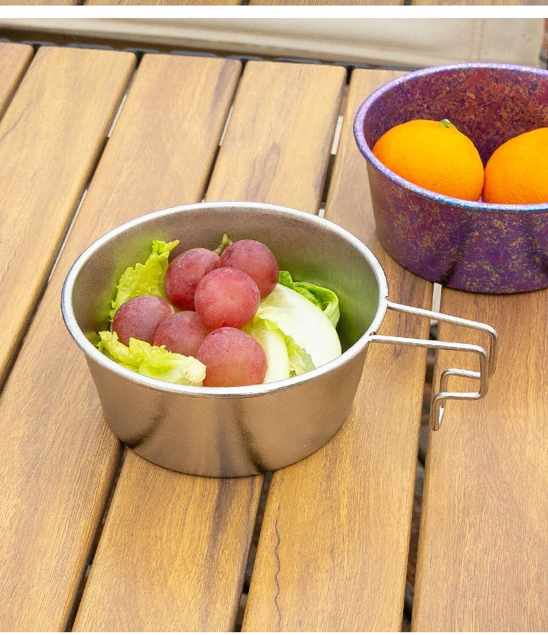 Pure Titanium Snowflake Salad Bowl detail 13